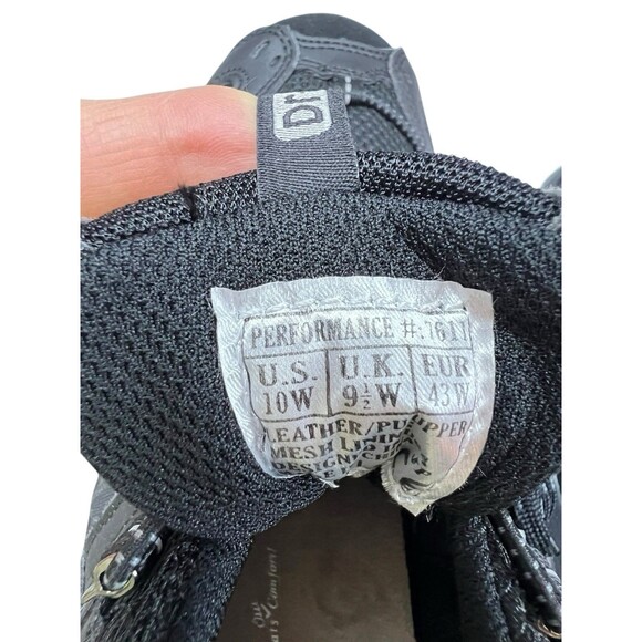 Dr Comfort Mens Orthopedic Shoes Size 10 W DRC Performance 7611 Black Mesh - Picture 10 of 10